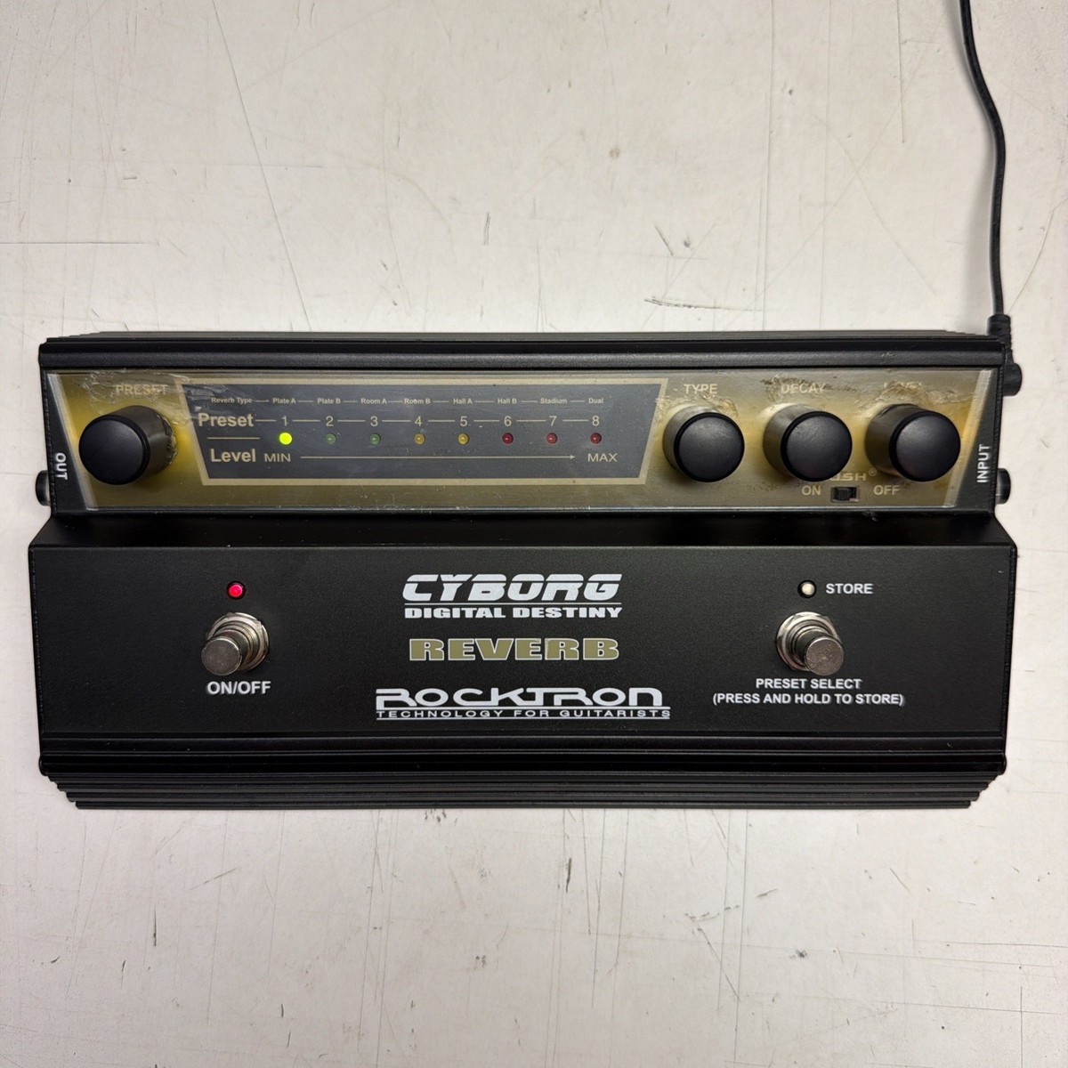 ROCKTRON CYBORG DIGITAL DESTINY REVERB PEDAL / (Tested) | eBay