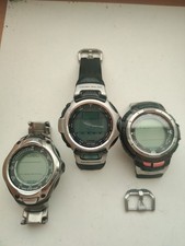 Lotto 3 ricambi orologio vintage Casio PRG-80 PAG-50 PRG-70T ProTrek non testati riparazione