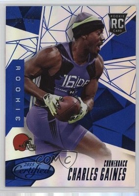 2015 Certified Rookies Mirror Blue 35/50 Charles Gaines #160 Rookie RC 14tz