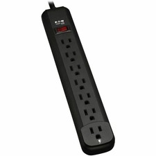 Tripp Lite Power It 7-Outlet Power Strip w/ 25 ft. Cord, Black