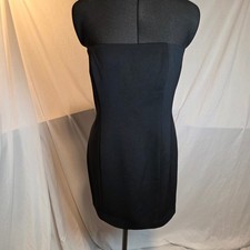 Hugo Buscati Collection Strapless Sheath Little Black Dress USA Womens 10