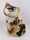 Vintage Scottish Fold Tortoiseshell Cat Vase by Dalton Pottery Scotland 1990’s