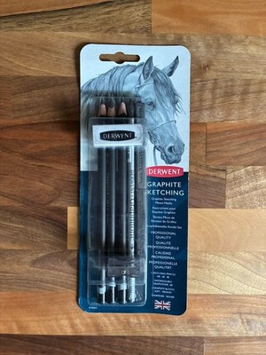 Derwent Profi Graphit Skizzenstifte 9er Set Radierer Anspitzer Zeichnen