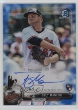 2017 Bowman Chrome Rookie Blue Refractor 90/150 Trey Mancini #BCAR-TM Auto ok2