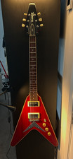 Hamer Vector Series Flying V Guitar in Cherry Red