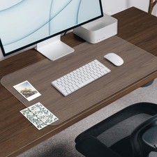 Clear Desk Mat Frosted, 34 x 17 In Desk Pad, Protector Mat Office  Home