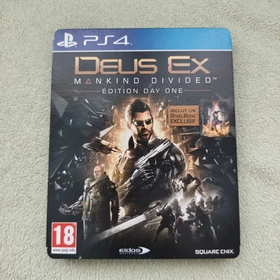 Jeu Deus Ex Mankind Divided Édition Day One Steelbook sony Playstation 4 - PS4 - Photo 1/4