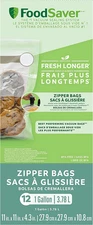Foodsaver 1-Gallon Vacuum Zipper Bags, 12 Count, Multi