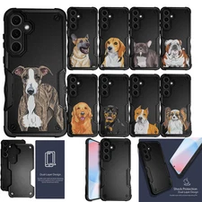 For [Samsung Galaxy A16 5G][DUAL TACTICAL][Hybrid Two Piece Case] Dog Cover
