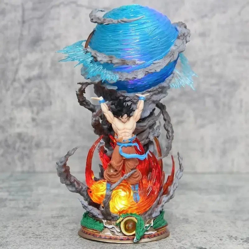 DBZ Goku Spirit Bomb Figur 23 cm beleuchtet leuchtend Sammlerstück Anime Statue - Bild 4 von 4