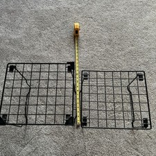 2 Metal Locker Shelf - Tall  Medium for School, Office, and Home - Black