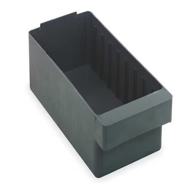 Quantum Storage Systems Qed603gy Drawer Storage Bin, High Impact Polystyrene,