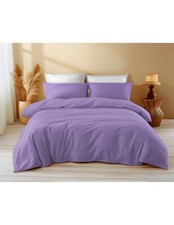 Housse de couette en coton uni - Sleep Time, 100 % pur coton, douce, respirante,