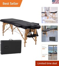 Massage Bed Portable Massage Table 2 Folding Lash Bed Height Adjustable 24 In...