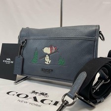 COACH Peanuts Snoopy collaboration 2way shoulder bag blue Japan