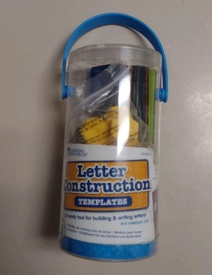 Letter Construction Templates Learning Resources 12 PCS Ages 4 Plus