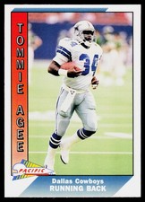 Tommie Agee, 1991 Pacific, #92, Dallas Cowboys,