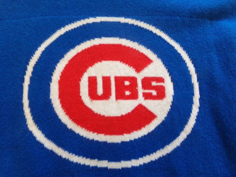 CHICAGO CUBS Blue MLB Licensed Womens Cold Shoulder Dress T-Shirt (XL) NWT $45