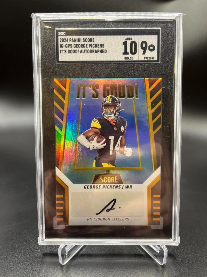 2024 Score - It's Good! Autograph George Pickens #IG-GPS (AU) SGC 10/9