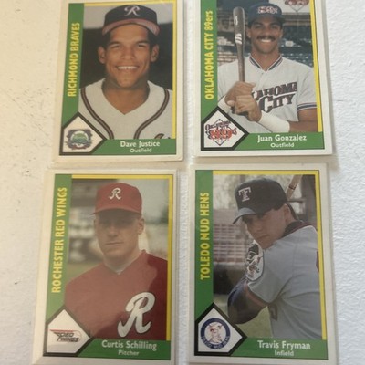 1990 CMC AAA/ProCards ￼A & AA - Juan Gonzales, Dave Justice,Schilling,Feynman