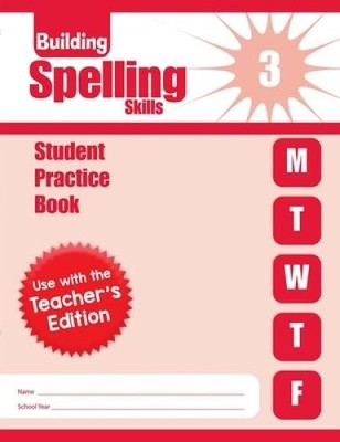 Building Spelling Skills, Grade 3 Individual Student Practice Book - GOOD