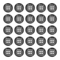 "25 StüCk Metallknopf 15Mm (0.59\") 4 LöCher Legierung Runde NäHnäHte KnöPfe"