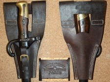WWI FRENCH GRAS 1874 RIFLE LEATHER BAYO CARRY FROG