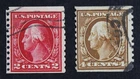 CKStamps: US Stamps Collection Scott#444 446 Washington Used