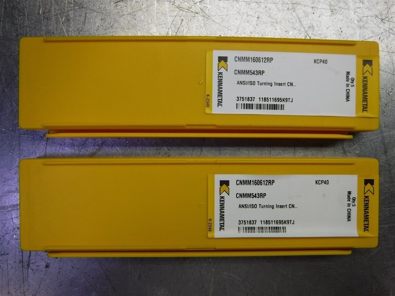 10 NEW! Kennametal Carbide Inserts CNMM543RP / CNMM160612RP KCP40