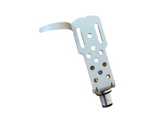 Analogis HS-16 SME Headshell silber - Technics-Form, 8g, inkl. goldpl. Kabel