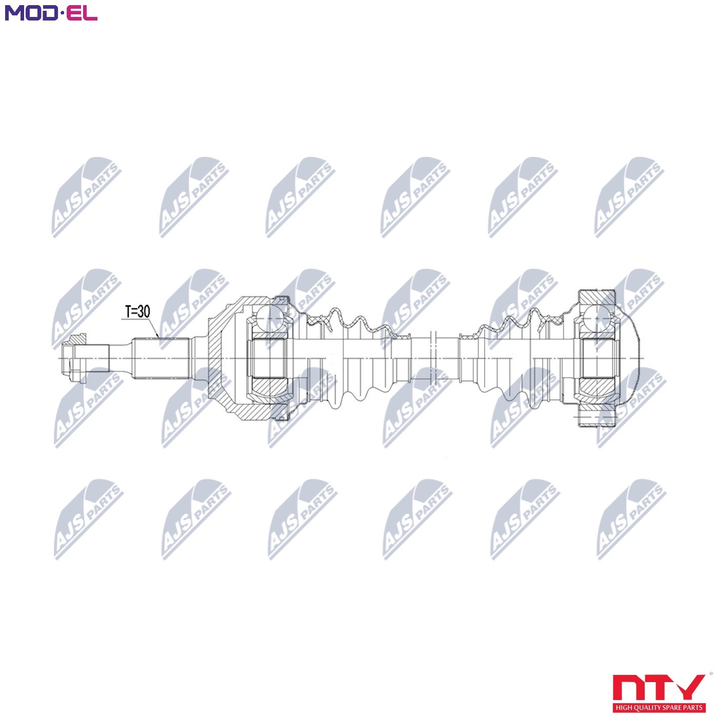 Driveshaft Rear Axle Left Manual Transmission NPW-PS-013 NTY for PORSCHE CAYMAN - Image 3