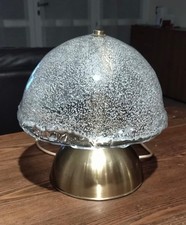  Bajour ottone e vetro, Lampada da Tavolo Angelo Brotto, Lampade vintage Esperia