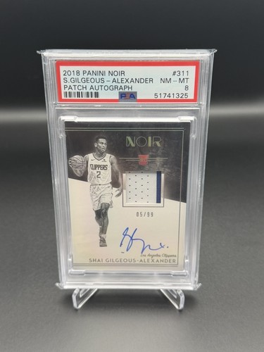 Shai Gilgeous-Alexander [Patch Autograph] #311 2018 Panini Noir card