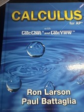 Calculus for AP by Ron Larson & Paul Battaglia textbook book hardback