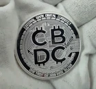 Central Bank Digital Currency CBDC Bitcoin 1 oz .999 Fine Silver Coin Round