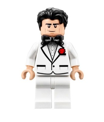 LEGO  Minifig sh0308 - Bruce Wayne - White Tuxedo Minifigure NEW