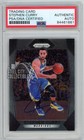 Stephen Curry 2017-18 Panini Prizm Autograph Card #41 PSA/DNA