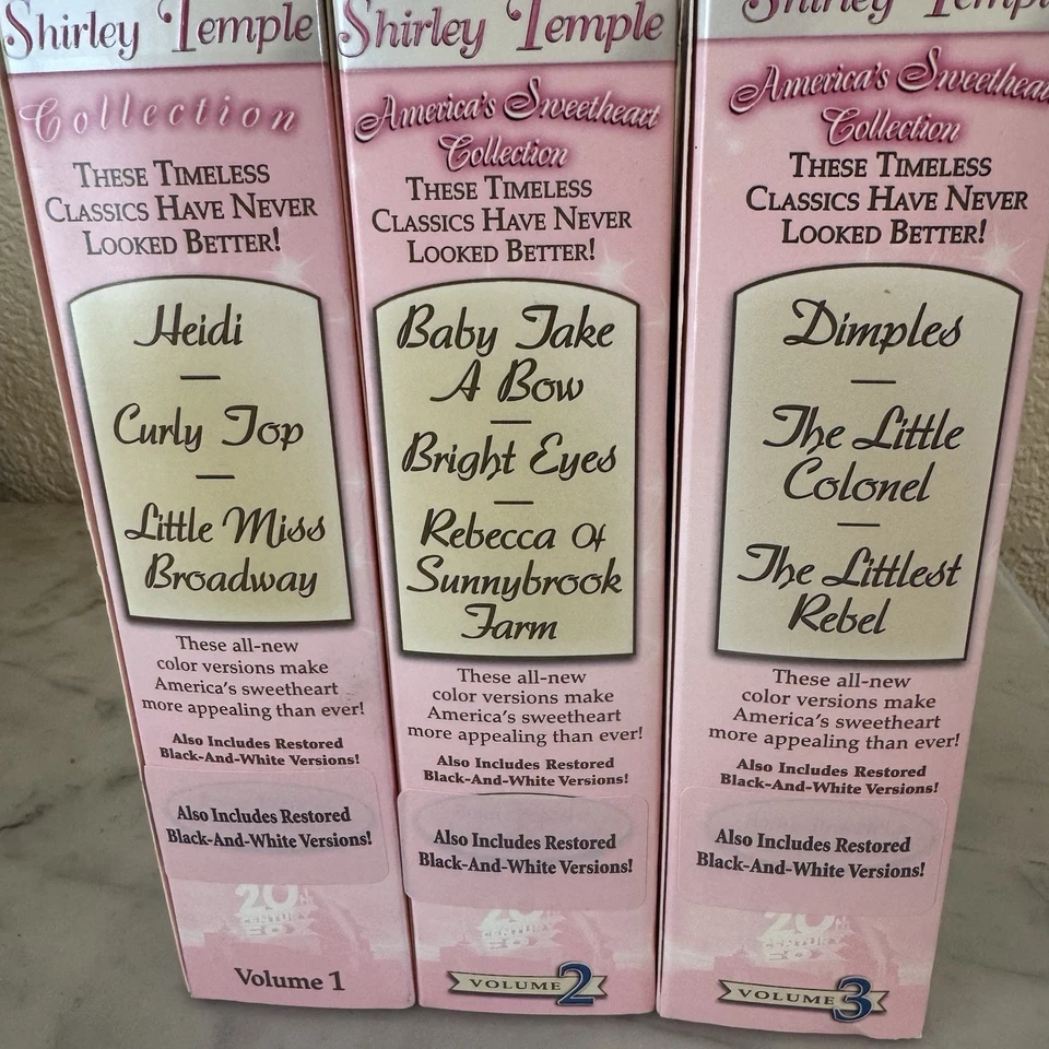 Shirley Temple Americas Sweetheart DVD Lot Collection Volumes 1 2 & 3 - Image 2 of 3