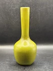 1960s Mid-Century Modern Haeger Green Ceramic Bottle Vase With Black Lining