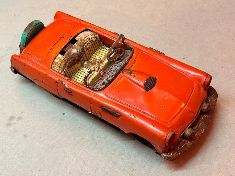 auto giocattolo di latta FORD THUNDERBIRD NOMURA JAPAN - Immagine 4 di 4