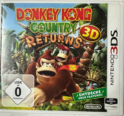 Donkey Kong Country Returns 3D (Nintendo 3DS, 2013) Top Zustand