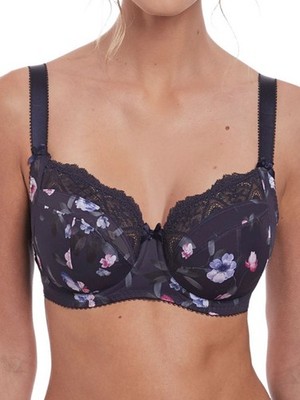 30D Fantasie Katie Seitenstütz BH ungepolstert Vollschale Navy BHs Dessous