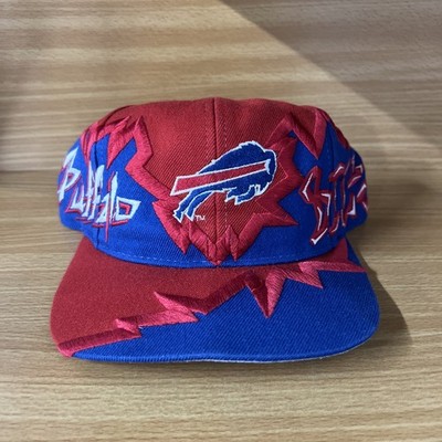 Vintage 90s Rare NFL Buffalo Bills Jagged Edge Drew Pearson Snapback Hat