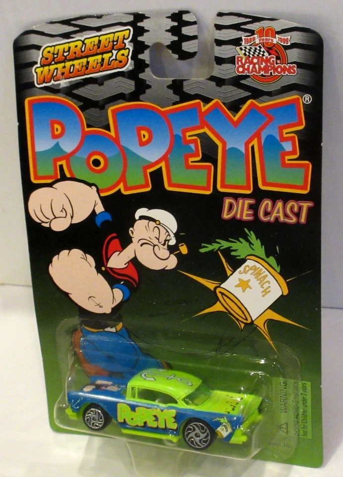 RC HOT STREET WHEELS ~POPEYE THE SAILOR MAN 1957 CHEVY BEL AIR~ LEER ~ Foto 2 de 4