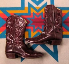 Vintage Tony Lama El Rey Leather Boots Cowboy 0210234 Made In USA 8294 Sz 11.5 D