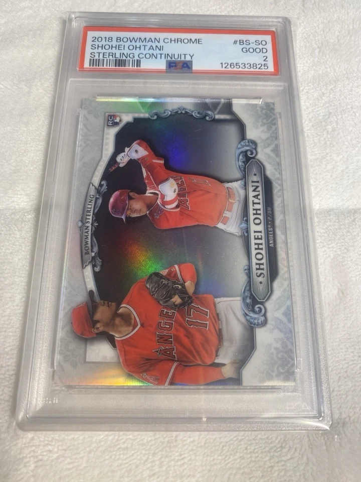 2018 Bowman Chrome Sterling Continuity Shohei Ohtani #BS-SO Graded PSA 2 Rookie - Image 2 of 3