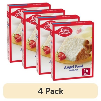 Angel Food Cake Mix Easy Prep Just Add Water 4 Pack 16 oz