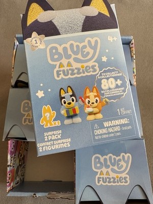 Bluey Fuzzies - Sechs brandneue Mystery Figuren Doppelpacks - Top Preis! Freepost