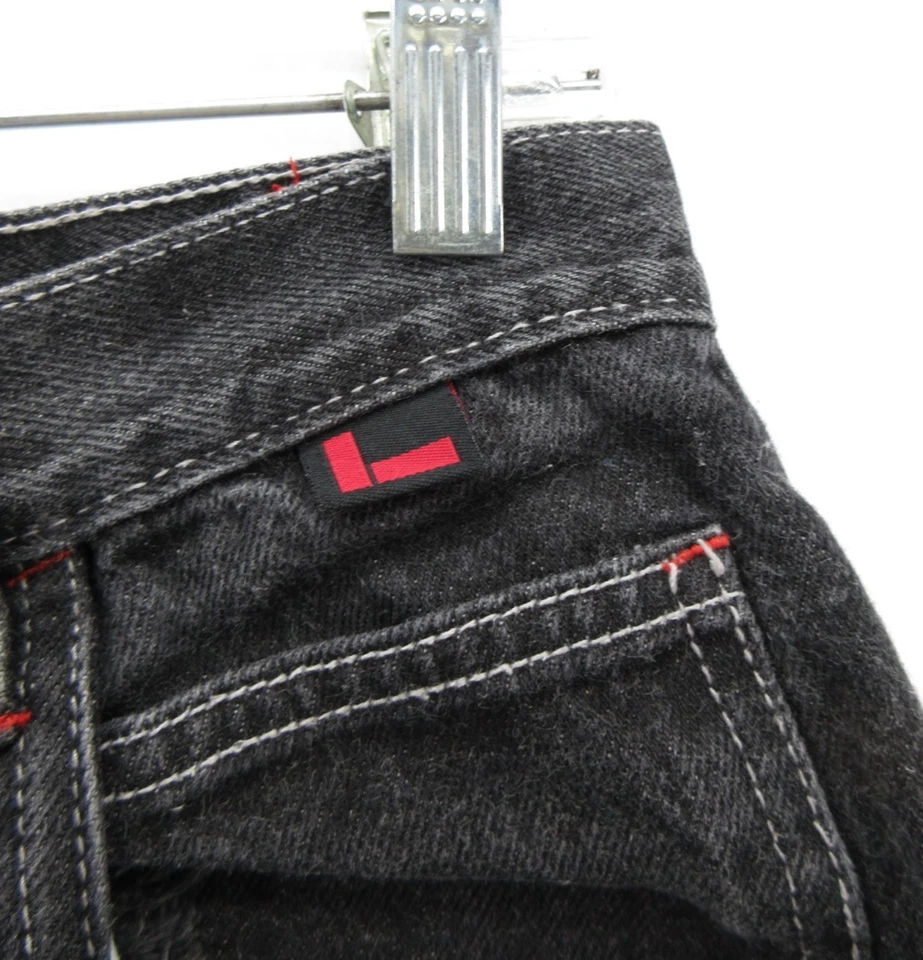VINTAGE Pantalones Cortos Fubu Niños 16 Negros Pantalones Cortos Carga Hip Hop Sueltos Denim Y2K Ropa de Calle Foto 4 de 4