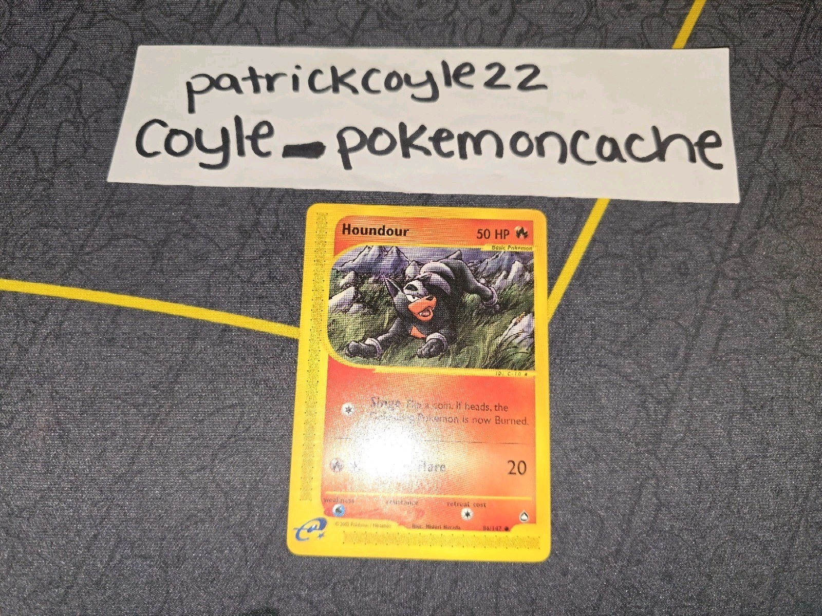 Houndour Common Aquapolis 86/147 NM front/VLP back